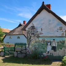 Mural on the way of the viewpoint Reddevitz of Ruegen
